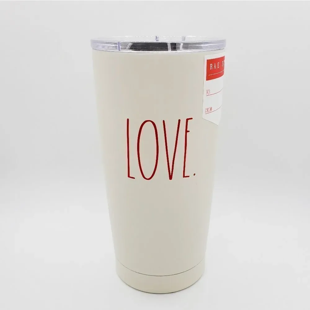 Rae dunn valentine stainless tumbler love